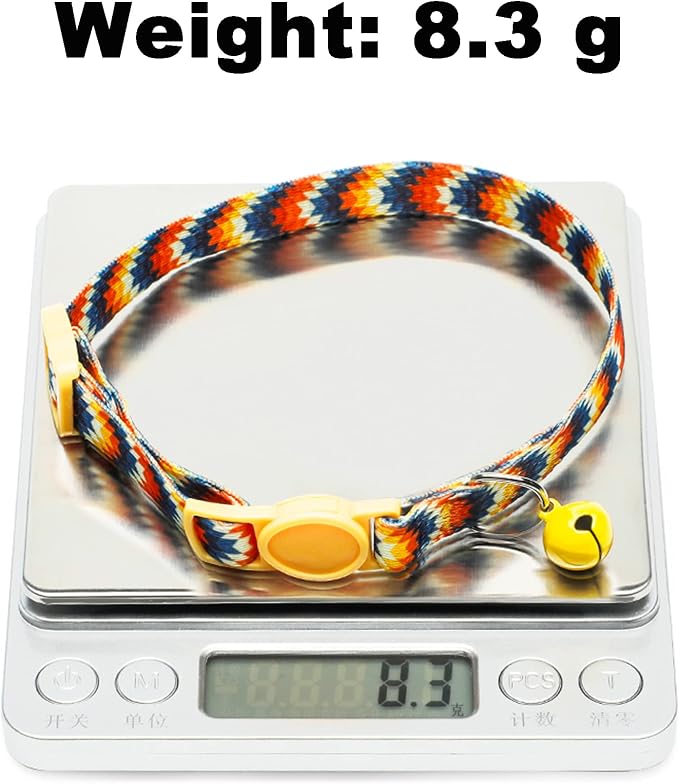 SOLMOONY Cute Cat Collar for Girl Boy, Colorful Breakaway Cat Collars - Image 5