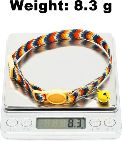 SOLMOONY Cute Cat Collar for Girl Boy, Colorful Breakaway Cat Collars - Image 5