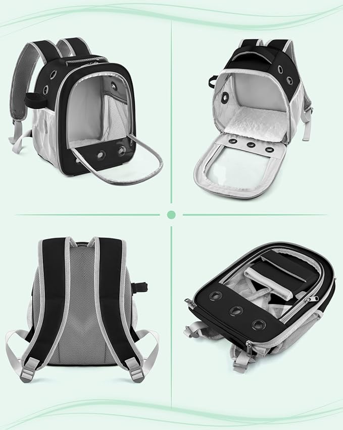 Guinea Pig Carrier Backpack, Portable Rabbit Travel Carring Bag - Image 3