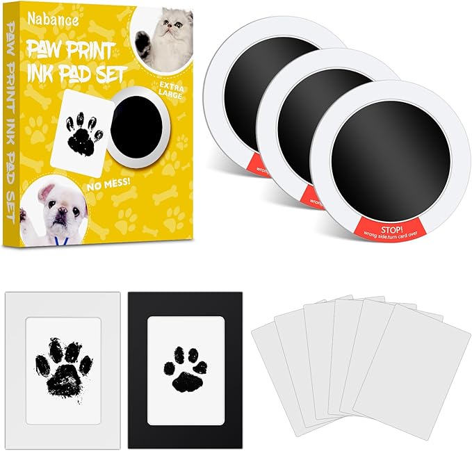 Nabance Inkless Paw Print Kit for Dogs, Cats by WelcometoNabance