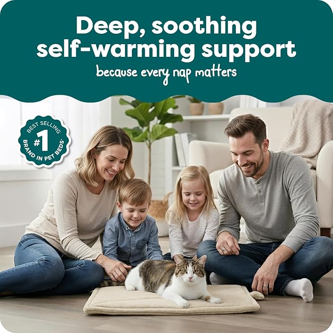 FurHaven ThermaNAP Self Warming Cat Mat, Dog Bed - Image 2