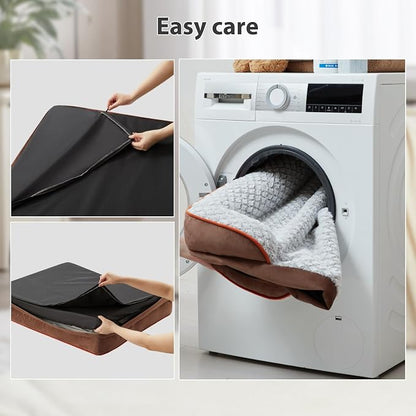 Orthopedic Dog Bed for Large Dogs, Egg Crate Foam Bed for Large Dogs, Equipped - Image 5