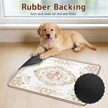 Dog Food Mat for Bowls, Absorbent Quick Dry Dog Cat Mats for Food and Water - Image 5