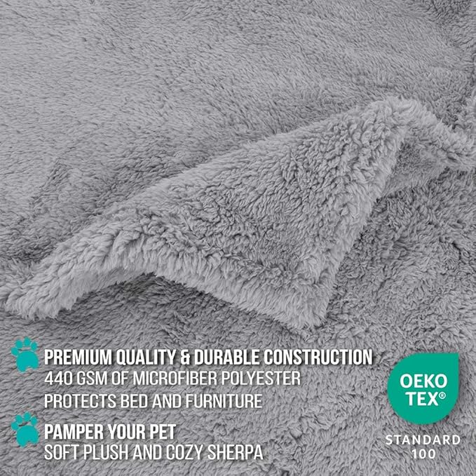 PetAmi Fluffy Waterproof Dog Blanket - Image 4