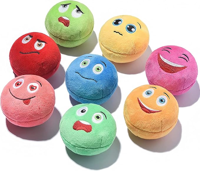 SCHITEC Squeaky Dog Toys, Soft Stuffed Plush Balls by SCHITEC