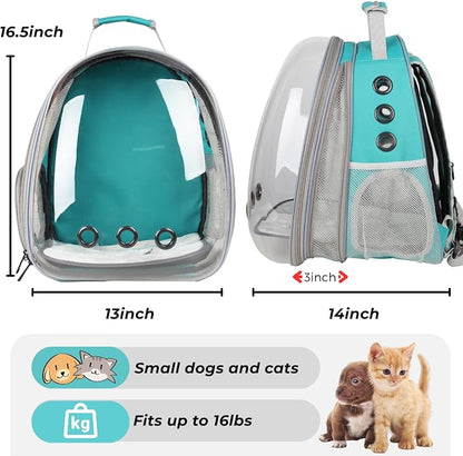 Lollimeow Cat Carrier Backpack, Expandable Bubble Pet Carrier - Image 3