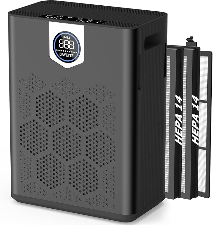 DAYETTE Air Purifier for Home Large Room Bedroom Up to 3000 Ft² by Dayette