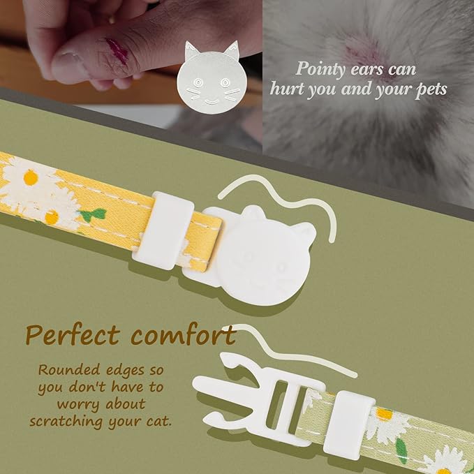 2 Pack Cotton Breakaway Cat Collar - Image 6