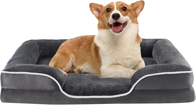 Sweetcrispy Orthopedic Dog Bed, Large Memory Foam Puppy Cat Bed by Sweetcrispy