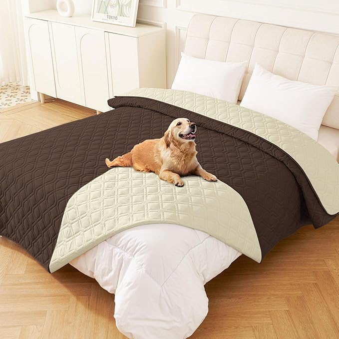 hyha Waterproof Dog Bed Blanket, Soft Pet Blankets, Waterproof Couch Cover by hyha