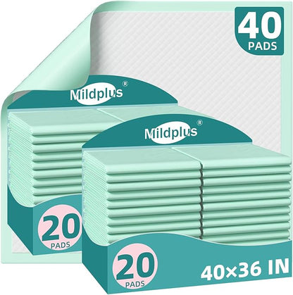 Disposable Bed Pads 40x36 Inch by MILDPLUS