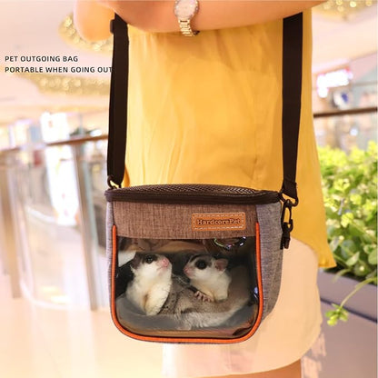 Sugar Glider Carrier Bag, Transparent Breathable Travel Bag - Image 2