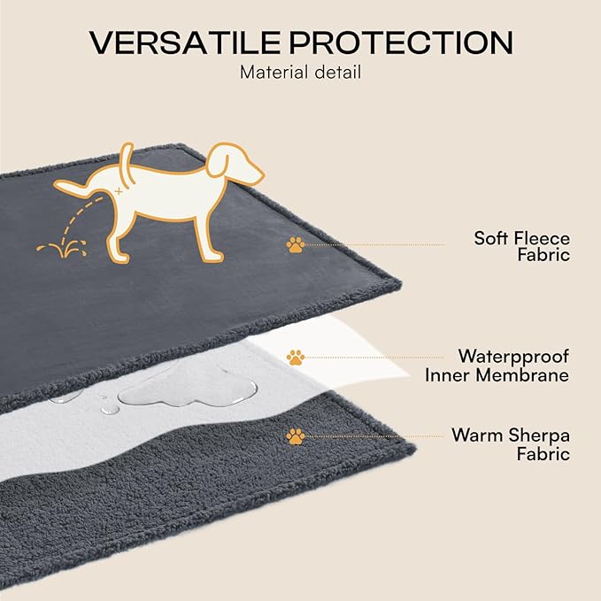 Luciphia Waterproof Pet Blanket, Liquid Pee Proof Dog Blanket - Image 4