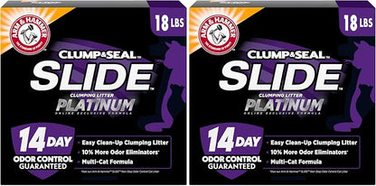 ARM & HAMMER Clump & Seal Slide Platinum Multi-Cat Clumping Cat Litter by ARMHAMMER