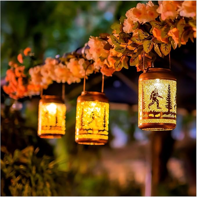 Bigfoot Solar Lanterns Outdoor Hanging Waterproof Solar Lights Big Foot - Image 9