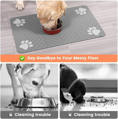 Pet Feeding Mat-Absorbent Pet Placemat - Image 4