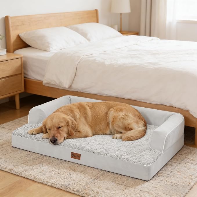 Orthopedic Dog Beds for Extra Large Dogs, Waterproof Egg Crate Foam XL Dog Bed - Image 9