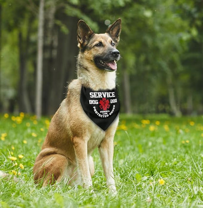 Dog Bandana, Service Dog Bandana, Dogs Scarf Classical Printing, Dogs Scarf - Image 4