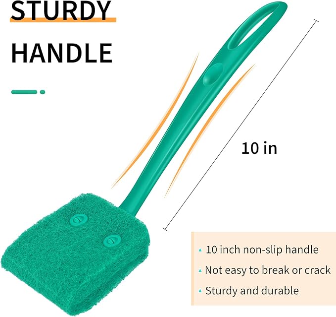 Pawfly Fish Tank Cleaning Tools Aquarium Algae Scraper Sponge Brush Cleaning - Image 5