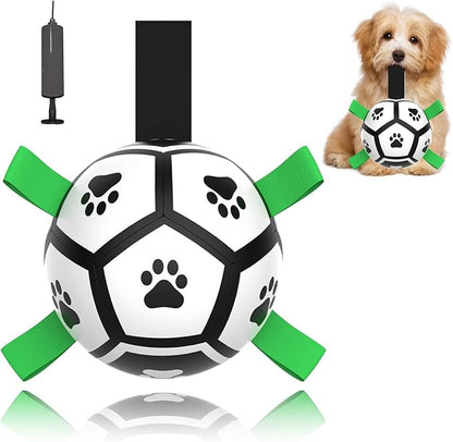 Dog Toys Soccer Ball with Straps, Interactive Toys by Unknown