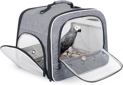 halinfer Bird Carry Carrier to Transport Large Size Parrot, Portable Bag by halinfer