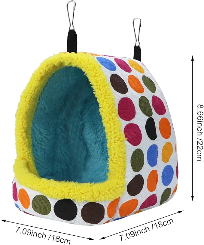 Litewoo Parrot Bird Bed Hammock Winter Warm Bird Plush Nest Toy - Image 2
