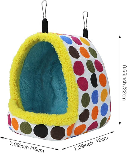 Litewoo Parrot Bird Bed Hammock Winter Warm Bird Plush Nest Toy - Image 2