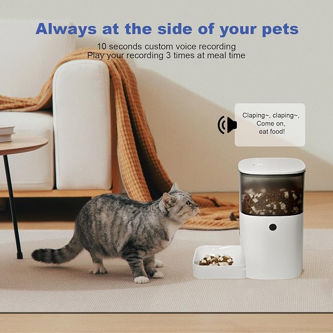 Automatic Cat Feeder, 4L Cat Food Dispenser - Image 6