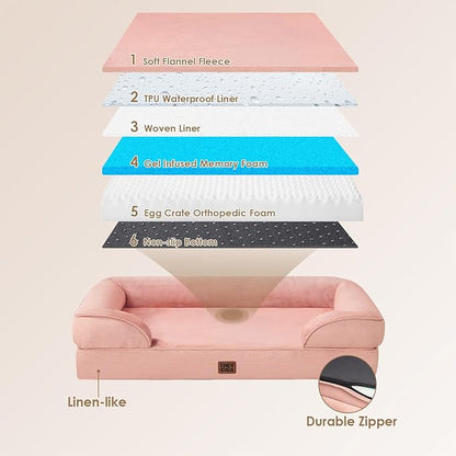 EHEYCIGA Orthopedic Dog Bed for Small Dogs, Waterproof Memory Foam Small Dog - Image 5
