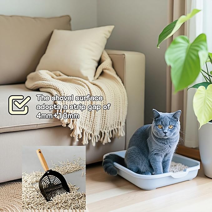 Chinshwehaw Premium Stainless Steel Cat Litter Scoop-Triple Guard - Image 4