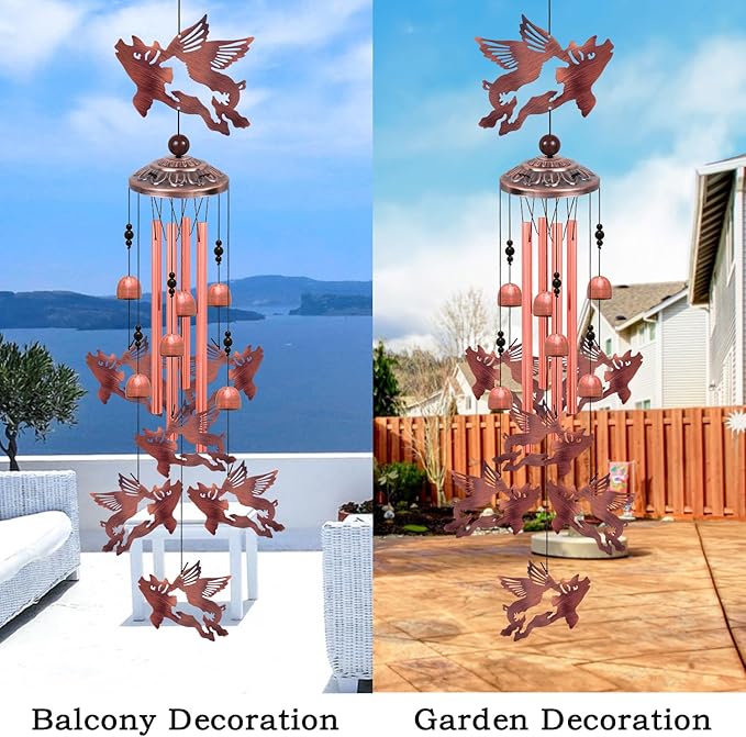 Flying Pig Wind Chimes, Gifts for Mom & Grandma & Woman & Family & Neighbor - Image 6
