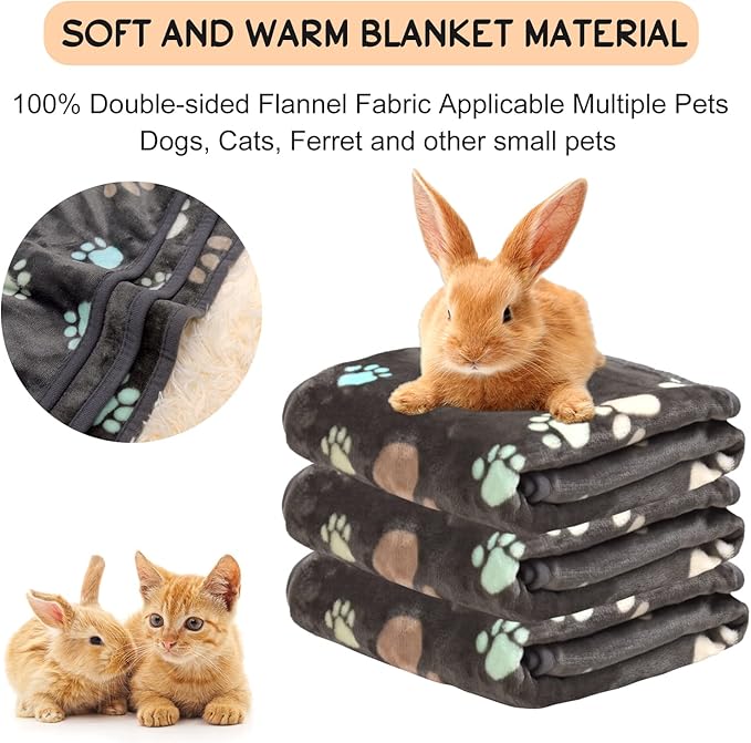 Rezutan Dog Blankets for Medium Dogs, Upgraded 3 Pack Dog Cat Blanket Washable - Image 6