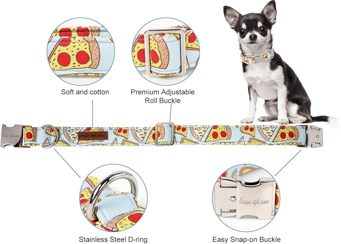 Unique style paws Dog Collar Metal Buckle Collar Gift - Image 2