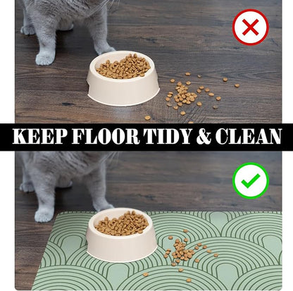 Dog Food Mats for Floors Absorbent, Pet Cat Food Mat - Image 5