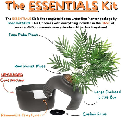 Good Pet Stuff Hidden Litter Box Planter, Decorative Cat Litter Enclosure - Image 5