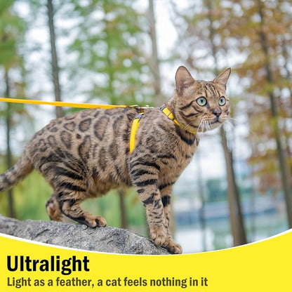 PUPTECK Adjustable Cat Harness and Leash Set Escape Proof Kitten Strap Collar - Image 4