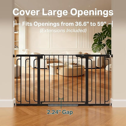 Cumbor 36.6-59" Extra Wide Baby Gate - Image 2