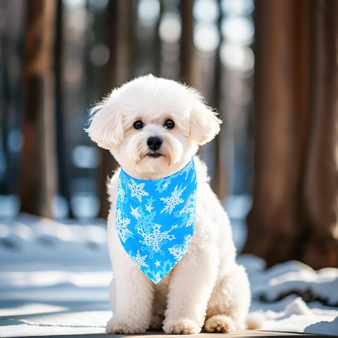 30 Pcs Winter Dog Bandanas Bulk Stitch Dog Bandanas - Image 7