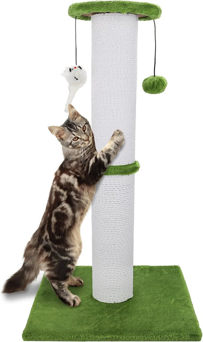 Cat Scratching Post 34 Inches Heavy Duty and Thicker Cat Scratching Post Sisal by Ahomdoo