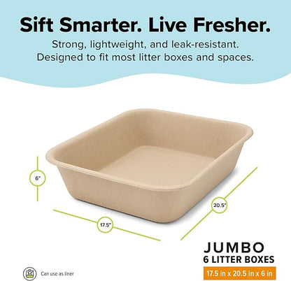 Kitty Sift Disposable Cat Litter Box Jumbo, Durable and Portable - Image 3