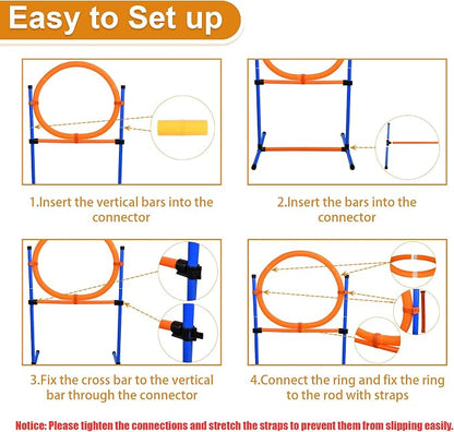 Dog Agility Equipment, 2 in 1 Dog Obstacle Course Training Starter Kit - Image 8