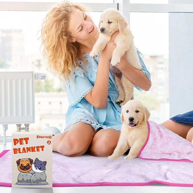 Stuffed Premium Soft Dog Couch Blanket, - Image 7