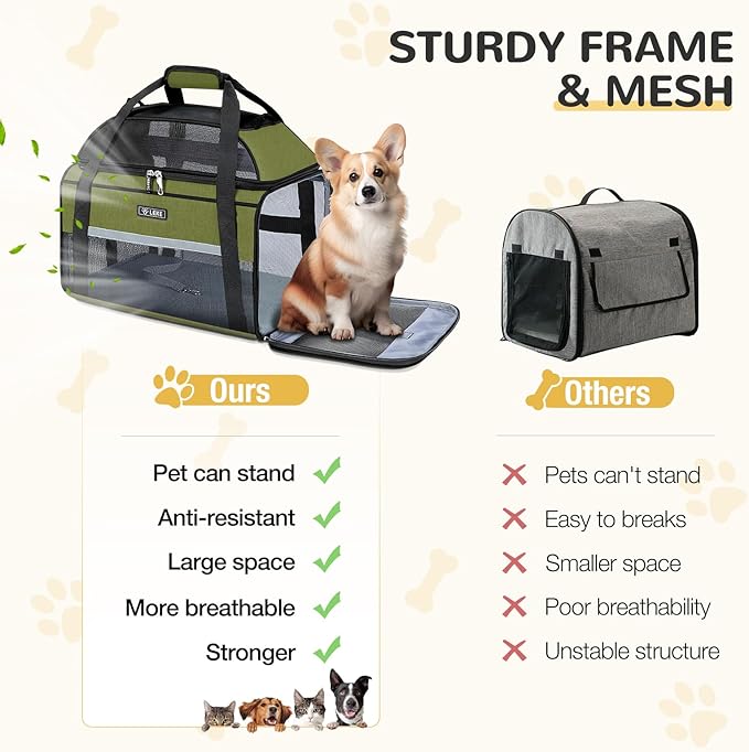 Lekereise Top-Expandable Pet Carrier 17x11x9.5 Inch Alaska Hawaiian Airline - Image 8