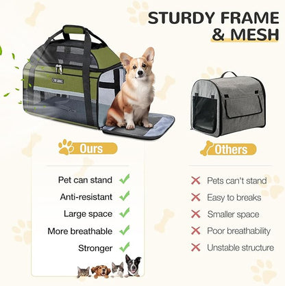 Lekereise Top-Expandable Pet Carrier 17x11x9.5 Inch Alaska Hawaiian Airline - Image 8