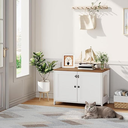 HOOBRO Litter Box Enclosure, Cat Litter Box Furniture - Image 4