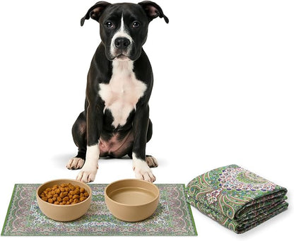 LOVEWAG Waterproof 2-Pack Pet Feeding Mats by Lovewag