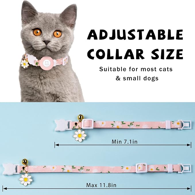 Airtag Cat Collar, JXFUKAL Kitten Collar Breakaway - Image 3