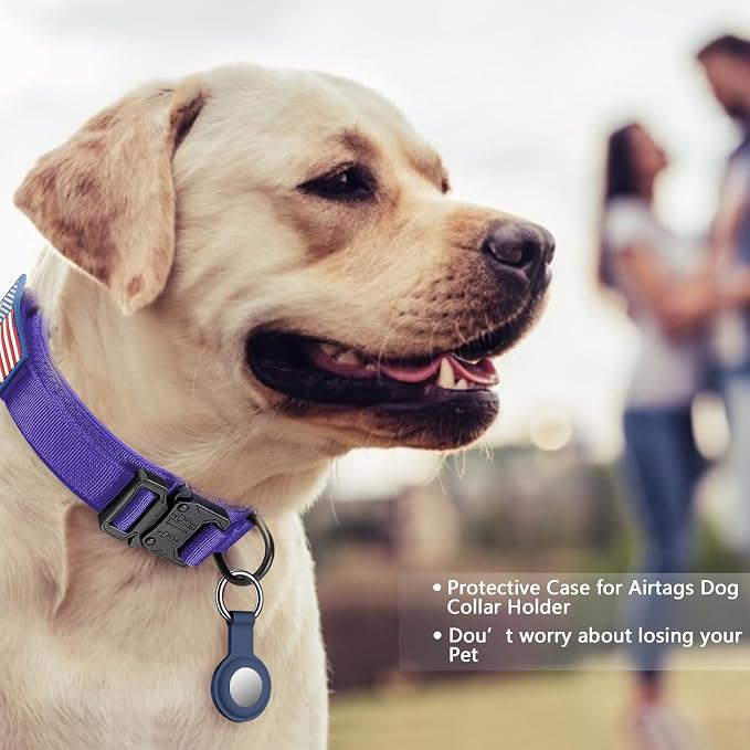 DAGANXI Tactical Dog Collar, Adjustable Military Training Nylon Dog Collar - Image 2