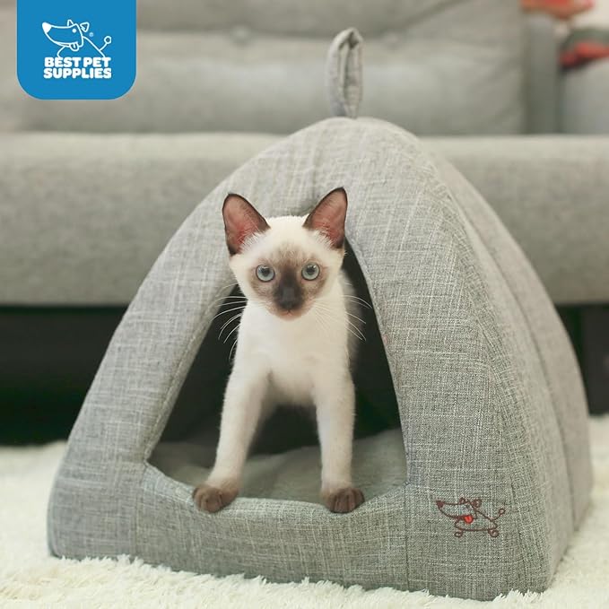 Best Pet Supplies Dog House Bed Crate Mat Tent Indoor Round Soft Plush - Image 5