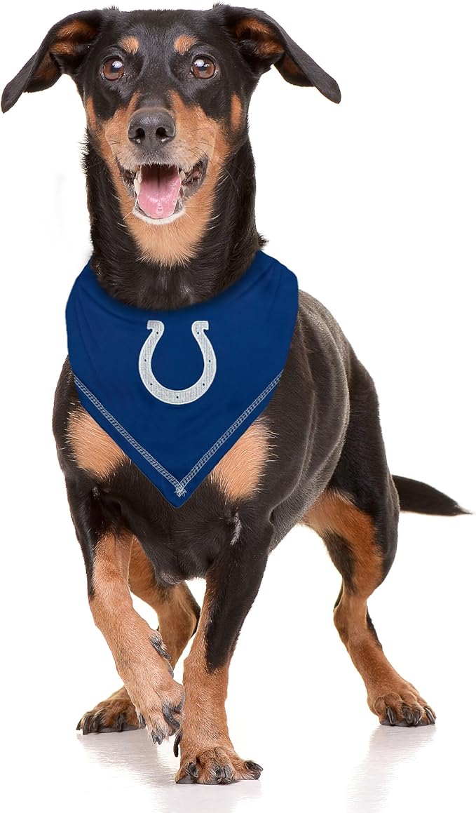 Pets First NFL Indianapolis Colts TIE Bandana, Large/X-Large. Dog Bandana Scarf - Image 3